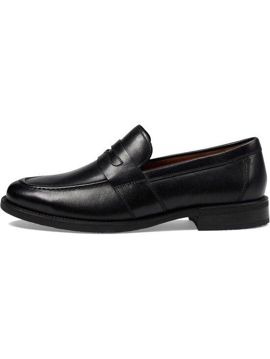 Cole Haan Men\'s Black Leather Bedford Penny Loafers Classic Elegance Shoes